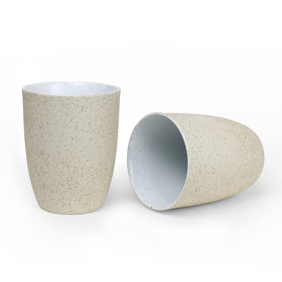 Robert Gordon White Granite Latte Cups - Two pack - Mosshead Trading Co
