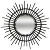 Hoi An Round Wooden Wall Mirror - Black - Mosshead Trading Co