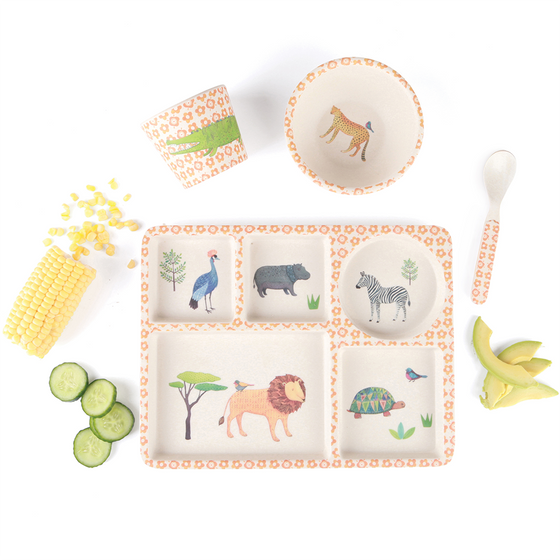 Divided Plate Set - On Safari - Mosshead Trading Co