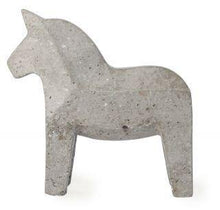  Concrete Dala Horse - Natural - Mosshead Trading Co
