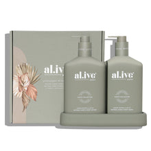  Al.ive Wash & Lotion Duo + Tray - Green Pepper & Lotus