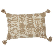  Tulip Cotton/Wool Cushion Natural - Mosshead Trading Co