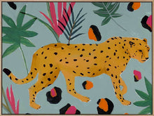  Walking Cheetah Canvas Art Print