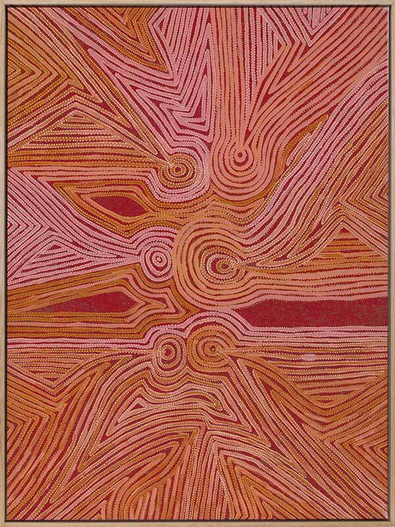 Mina Mina Jukurrpa III Canvas Art Print