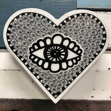  Heart Woodblock - Eye Spy - Mosshead Trading Co