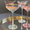 Martini Glasses with Gold Trim & Pearl Shimmer (4 pack) - Mosshead Trading Co