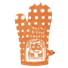  Vintage Inspired Oven Mitt - 'F*ck I love cheese