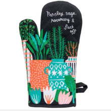  Vintage Inspired Oven Mitt - 'Parsley, sage, rosemary & f*ck off'