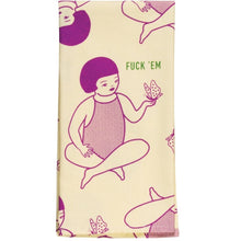  Vintage Inspired Tea Towel - 'F*ck 'Em'