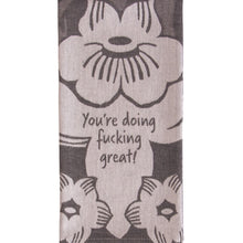  Vintage Inspired Dish Towel - 'Doing F*cking Great'