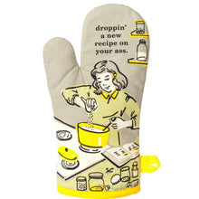  Vintage Inspired Oven Mitt - 'Droppin a Recipe On Your Ass'