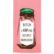  Vintage Inspired Dish Towel - 'Bi*** I Am The Secret Ingredient'