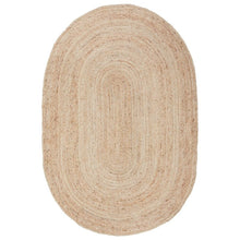  Natural Hand Braided Jute Oval Rug