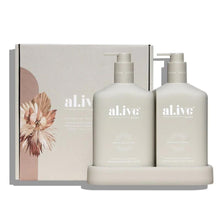  Al.ive Wash & Lotion Duo + Tray - Sea Cotton & Coconut