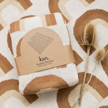  Organic Cotton Knitted Rainbow Blanket