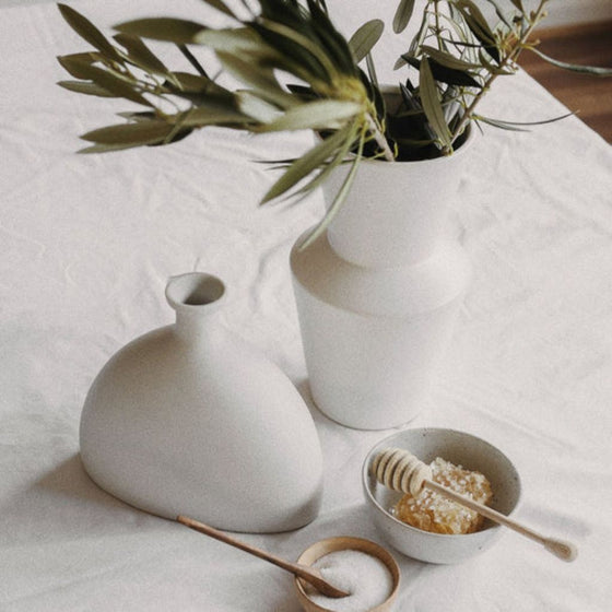 Loren Vase - White