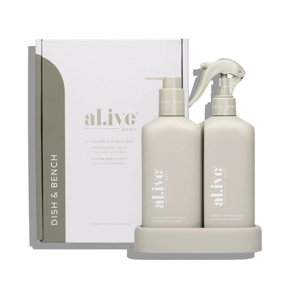 A.live Bench Spray & Dishwashing Liquid + Tray