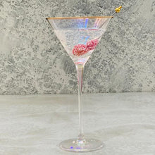  Martini Glasses with Gold Trim & Pearl Shimmer (4 pack) - Mosshead Trading Co