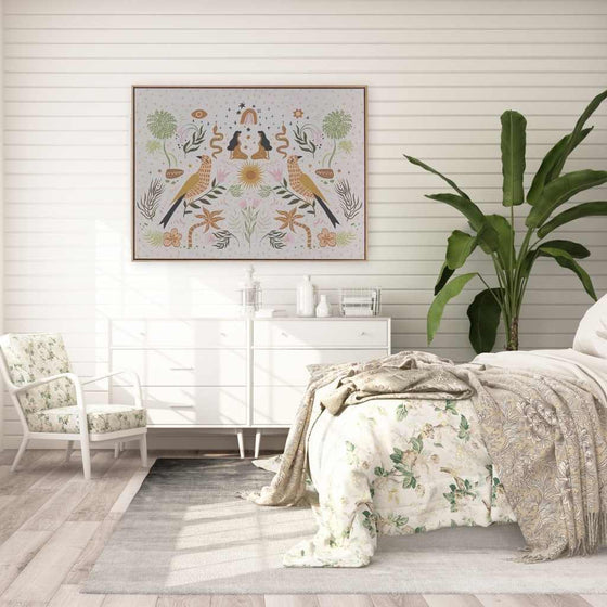 Songbird Salutations Canvas Art Print - Mosshead Trading Co